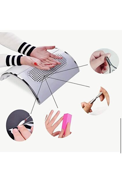 Nail dust collector Protez Tırnak Toz Toplama Makinesi 3 Fanlı