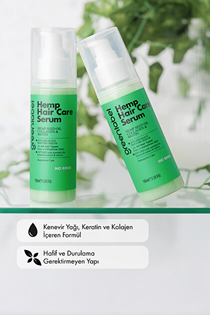 Green Label Kenevir Yağı, Hidrolize Keratin Ve Kolajen Ile Formüle