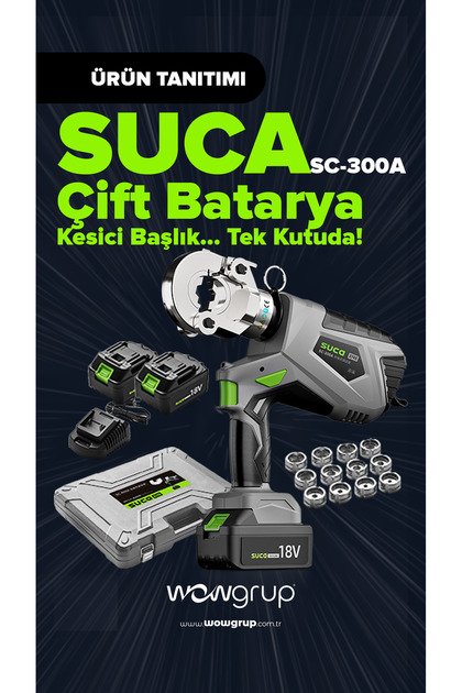 SC-300A 16-300 mm2 Hidrolik Şarjlı Sıkma ve Kesme Makinesi