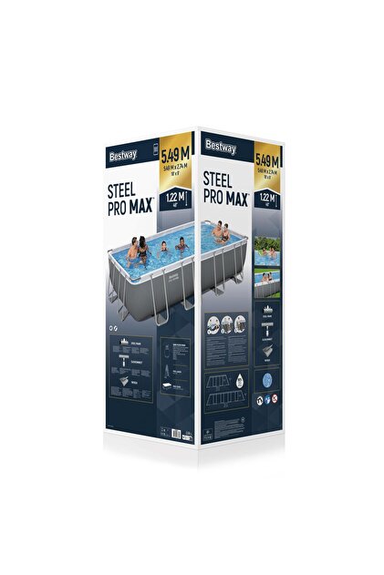 Bestway 56466 Steel Pro MAX™ Prefabrik Yer Üstü Havuz Seti 5,49