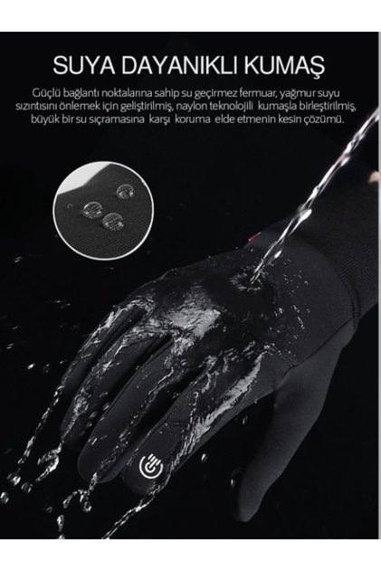 Motosiklet Bisiklet Su Geçirmez Eldiven Kalite Unisex Motorcu
