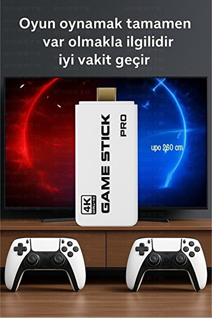 Zineets Gaming Atari 2.4g Uyumlu Kablosuz Çift Kol Atari Retro