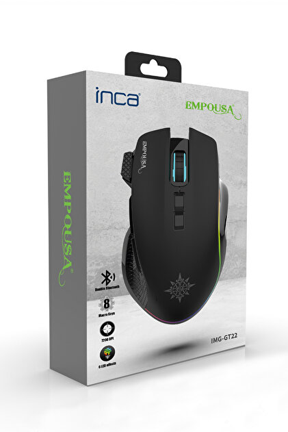 Inca IMG-GT22 Profesyonel Gaming Oyuncu Mouse | 8 Tuş RGB LED 7200
