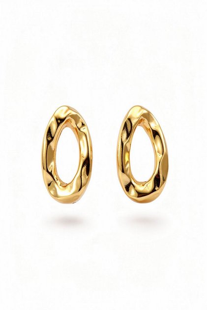 Women's Earrings Slope Oval Earrings