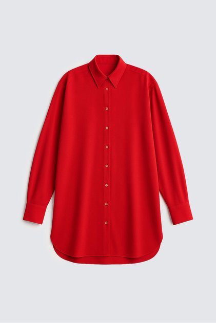 Relax Fit Crepe Shirt