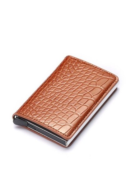 RFID Protection Ultra-Thin Aluminum Card Holder - Automatic Pop-Up Wallet