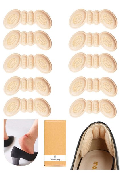 Shoe Insoles Heel Pads - 10 Pc Set