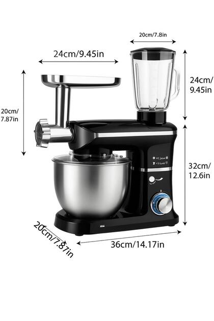 ATLT ATLANTİS 3000W 6 LİTRE 3 IN 1 STAND MIXER SM-210 HAMUR