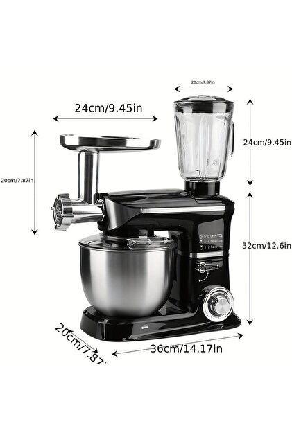 ATLT ATLANTİS 3000W 6 LİTRE 3 IN 1 STAND MIXER SM-210 HAMUR
