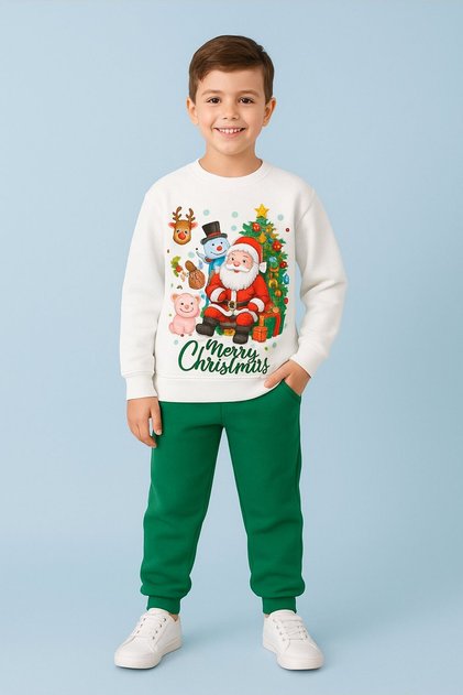The Sweetest Team of the New Year! 3-Piece Winter Children's Set I New Year's Children's Suit I 3-7 Years Old Thick Suit