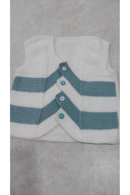 2-3 Year Old Nako Elit Baby Knitted Child Vest Made of Ipi Yarn