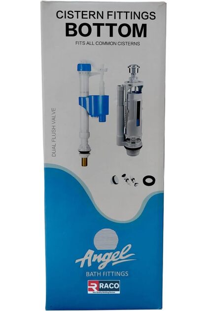 Angel Universal Toilet Tank Repair Kit - Fill & Flush Valve, ½ Inch (Bottom CFBH2000)