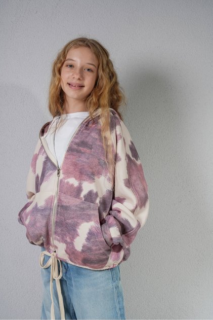 Girl's Hooded Cardigan