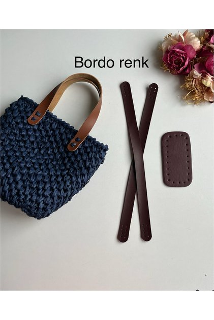 Sewable Handle and Base Kit for Knitted Bags