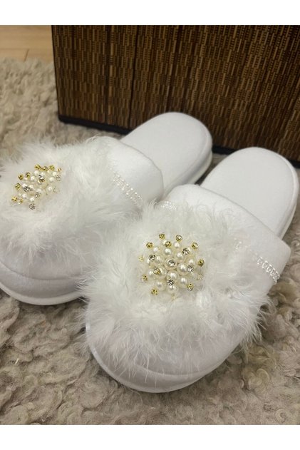 Maternity Slippers and Crown Set, Custom Made with Feather Brooch, Mother Set