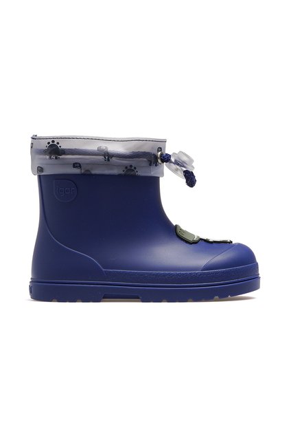 Mendı Dıno Borreguıto Boys' Waterproof Rain Boots 25K Cc336 Denim