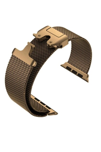 UnDePlus Apple Watch 10/11 Serisi 46mm Kordon Titanyum Kelebek
