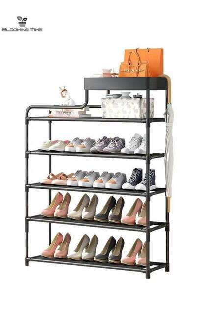 6-Layer Shoe Rack With One-Layer Shelf, Suitable For Entry Entrance, Large Capacity, Simple Installa