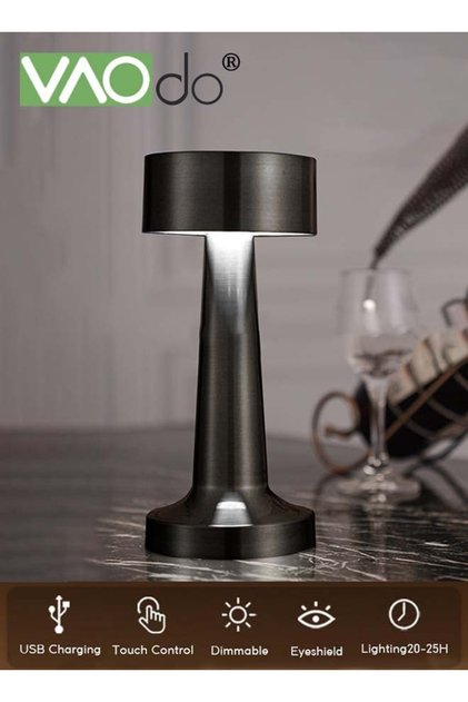 LED 3 Color Desk Lamp, Home Decoration Soft Light Bedside Lamp, USB Charging Touch Dimming Table Lam