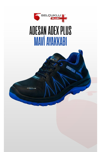 ADESAN Adex Plus S1 Mavi İş Ayakkabısı Kompozit Burun Kaymaz Taban
