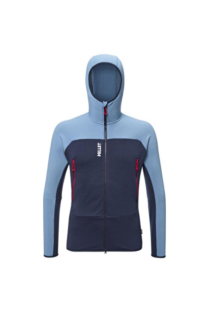 argue ITALY MICRO FLEECE SET ネイビー　サイズ2 Millet FUSION GRID Kapşonlu T.Fermuar POLARTEC® POWERGRID Erkek