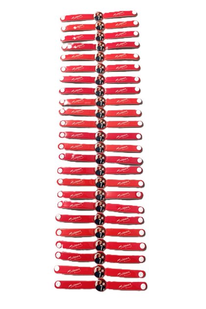 24 Bracelets with Atatürk's Signature and Flag Theme