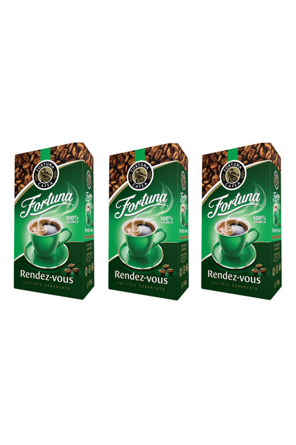 Cafea macinata Rendez-Vous 100% Arabica, 3 pachete x 250 Gr