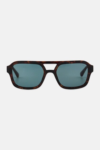 Men GU8259 53N Square Sunglasses, Havana Brown