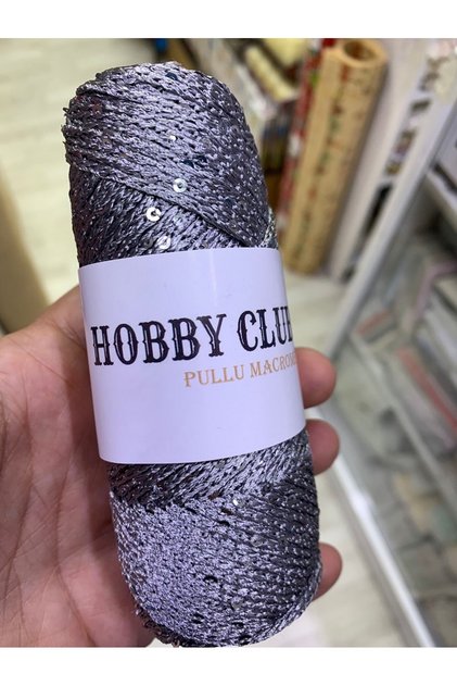 Pullu Polyester Makrome İpi Çanta Örgü İpi 100 gram