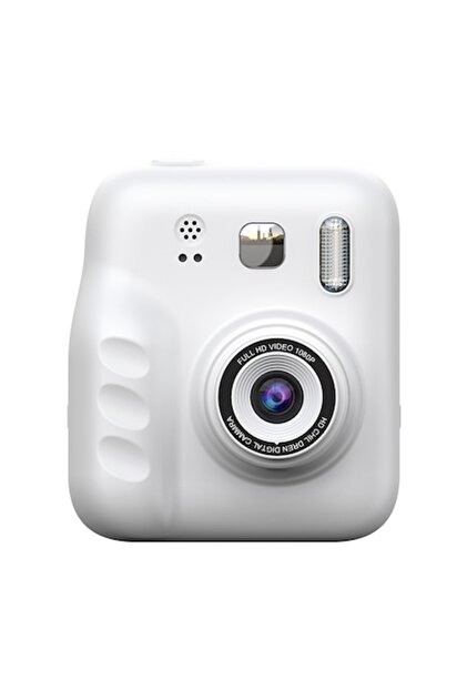 Camera foto instant ZYTEQ® pentru copii, print termic, 48MP/1080P, ecran IPS 2.0, selfie, alba