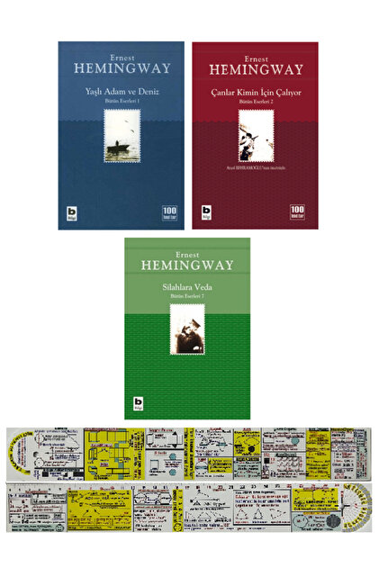 Bilgi Yayınları Ernest Hemingway 3 Kitap Set / Yaşlı Adam ve Deniz