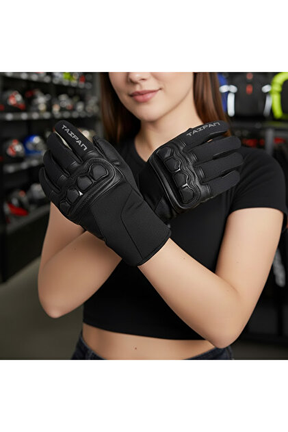 TAIPAN SPORTS Kadın Kışlık Deri Su, Rüzgar ve Yağmur Geçirmez EN