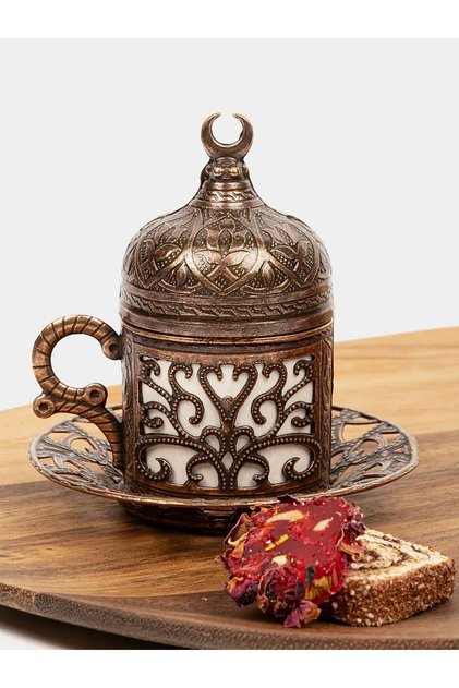 Turkish Coffee Cup, Single Cast Iron Coffee Pot