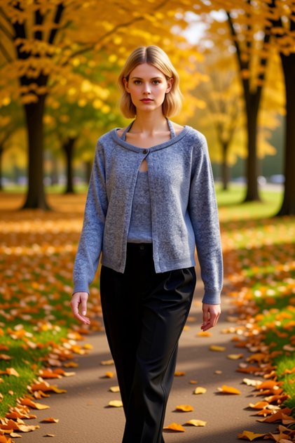 Women's Boat Neck Low Sleeve Knitwear Cardigan and Strap Blouse Two-Piece Set Soft Textured Comfortable Casual