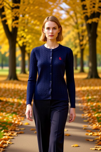 Women's Horse Embroidery Detailed Hair Weave Textured Thin Knitwear Cardigan Offers Everyday Elegance and Comfort Sports
