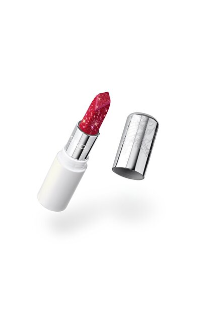 KIKO Ruj - Snow-Kissed Holiday Sparkly Peaks Lipstick - 03 Red-y