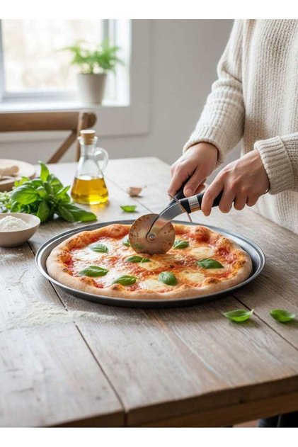 Carbon Steel non-stick Pizza Pan Grey Medium 28x1.5cm