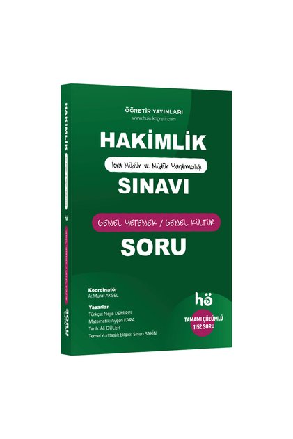 2027 Hakimlik - İcra Müdürlüğü - Genel Yetenek – Genel Kültür | Soru Bankası