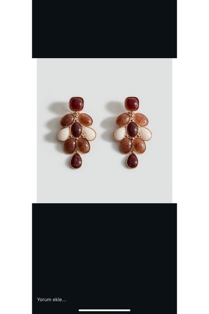 Brand Brown Stone Earrings