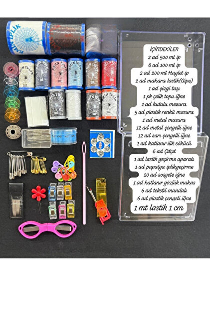 DSLLセット dm dikişmarket lüx set kutulu dikişe başlanğıç seti - Fiyatı