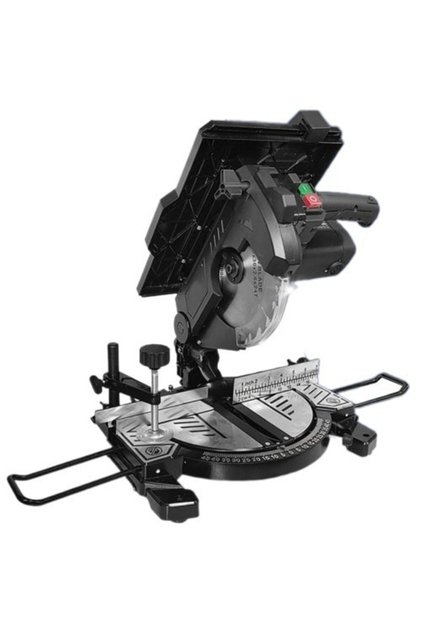 Üstten Tablalı Gönye Kesme Makinesi 1200W Profil Ahşap Daire Testere 200mm Disk 5000Rpm 45 Derece Aç