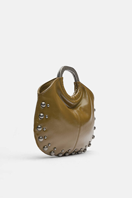 Pull & Bear Metal saplı ve zımba detaylı çanta - Fiyatı, Yorumları