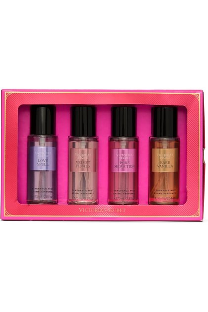 مجموعة هدايا للسفر مكونة من Love Spell عبوات من رذاذ العطر ( Pure Seduction ، Bare Vanilla ، V)