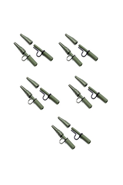 HG397 Sazan Rig Kurşun Aparatı Metal 10 Adet Haki