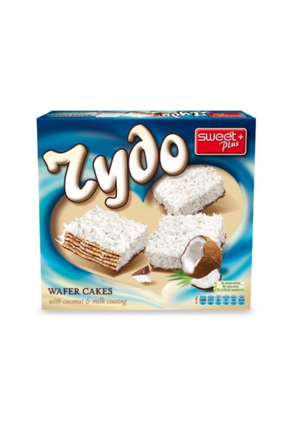 5 x165 gr - Napolitane cu cremă de cacao RIDO acoperite cu nucă de cocos