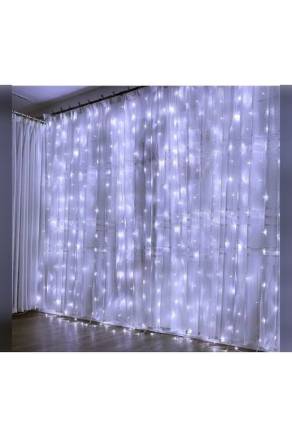 3x3 Akar Yağmur Perde Led Organizasyon Süsleme Işığı Dekor Tag Led Nişan Organizasyon Kır Düğünü Led