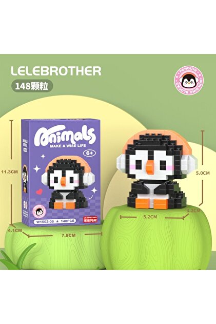 womi Bricks Animals Serisi Penguen Blok Yapı Taşı Figür - Fiyatı
