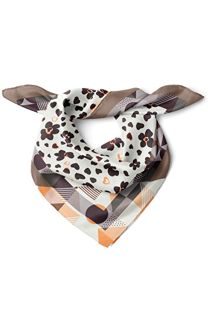 Geometric & Floral Pattern Scarf Bandana 50X50 cm