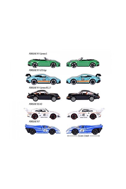 Majorette Porsche 5'li Araba Seti 8502105002 - Fiyatı, Yorumları