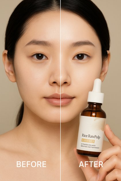 Rice Rawpulp Rice Extract Essence Serum – Skin Brightening, Anti-Blemish & Pore Tightening